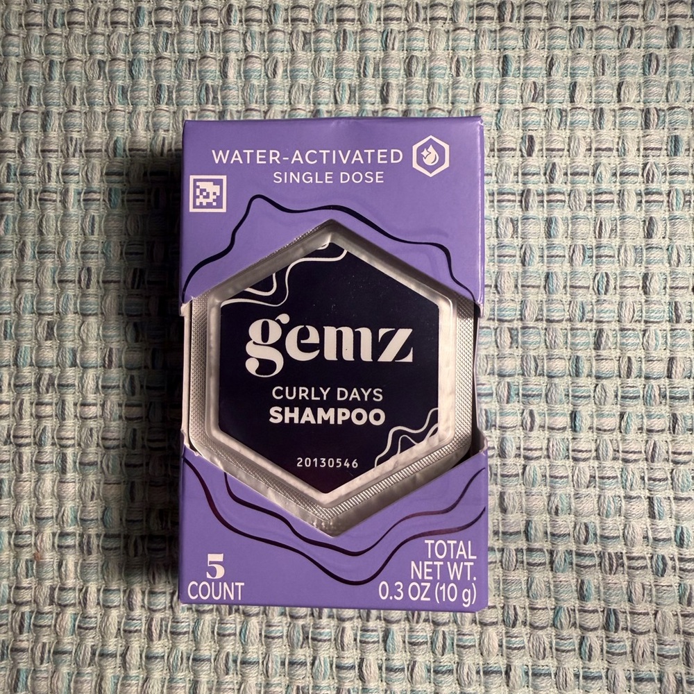 gemz Curly Days Shampoo, Curly Hair and Color Safe - 5ct/0.3oz